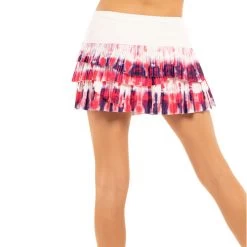 Sunburst Pleated Scallop Skirt Women -Tennis Series Shop 01233000 13