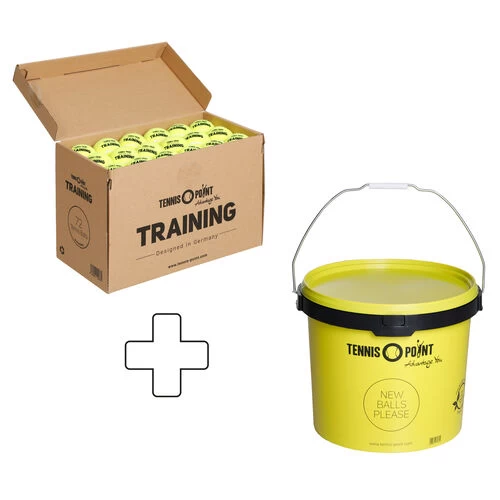 Training Box Of 72 Pcs Plus Ball Bucket, Pressureless 3 Training Box Of 72 Pcs Plus Ball Bucket, Pressureless