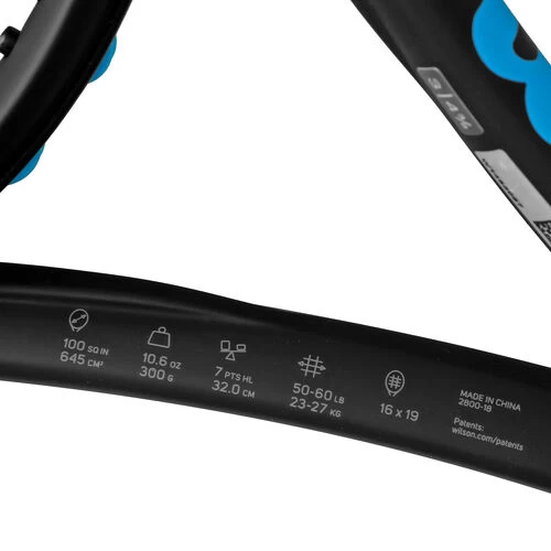 Wilson Ultra 100 Countervail Black Tour Racket (Special Edition) 7 Wilson Ultra 100 Countervail Black Tour Racket (Special Edition) - Image 5