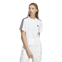 ADIDAS Essentials 3-Stripes Single Jersey Crop T-Shirt Women -Tennis Series Shop 17754000 15