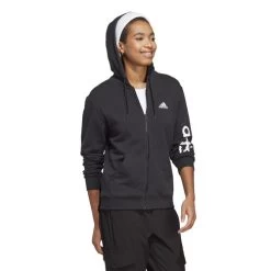 ADIDAS Linear French Terry Full Zip Hoodie Women -Tennis Series Shop 18376000 15